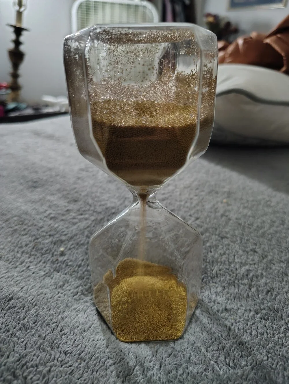IKEA Gold Sand Hourglass Decorative Timer - Home Accents 1 Minute Timer
